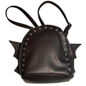Bioworld Black Mini Backpack Bat Wing Bag Purse